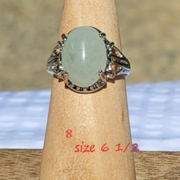 Green Aventurine Gemstone Rings - Picture 7 of 8